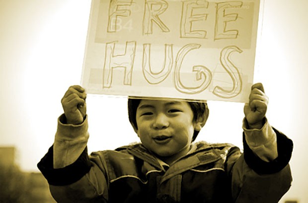Free Hugs sign